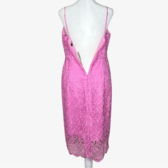 NWT J. Crew Pink Guipure Lace Dress 2 Party Wedding Coquette Feminine Fairy - Picture 4 of 12